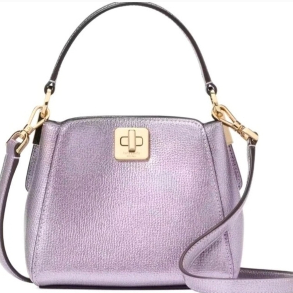 Kate Spade Metallic Purple Micro Bag